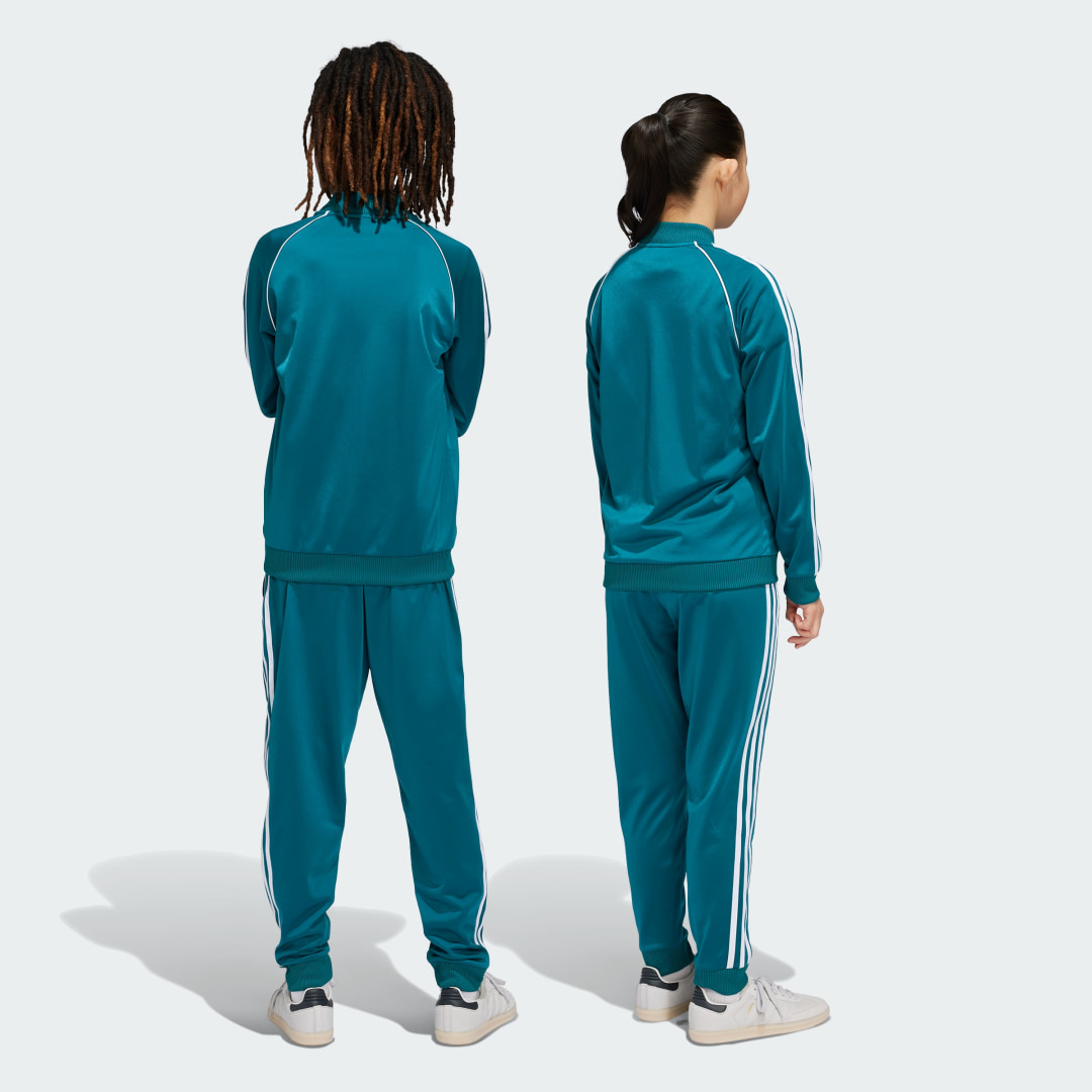 Detalle 2 de Pantalón SST Adicolor (Adolescentes) de Adidas — Turquesa