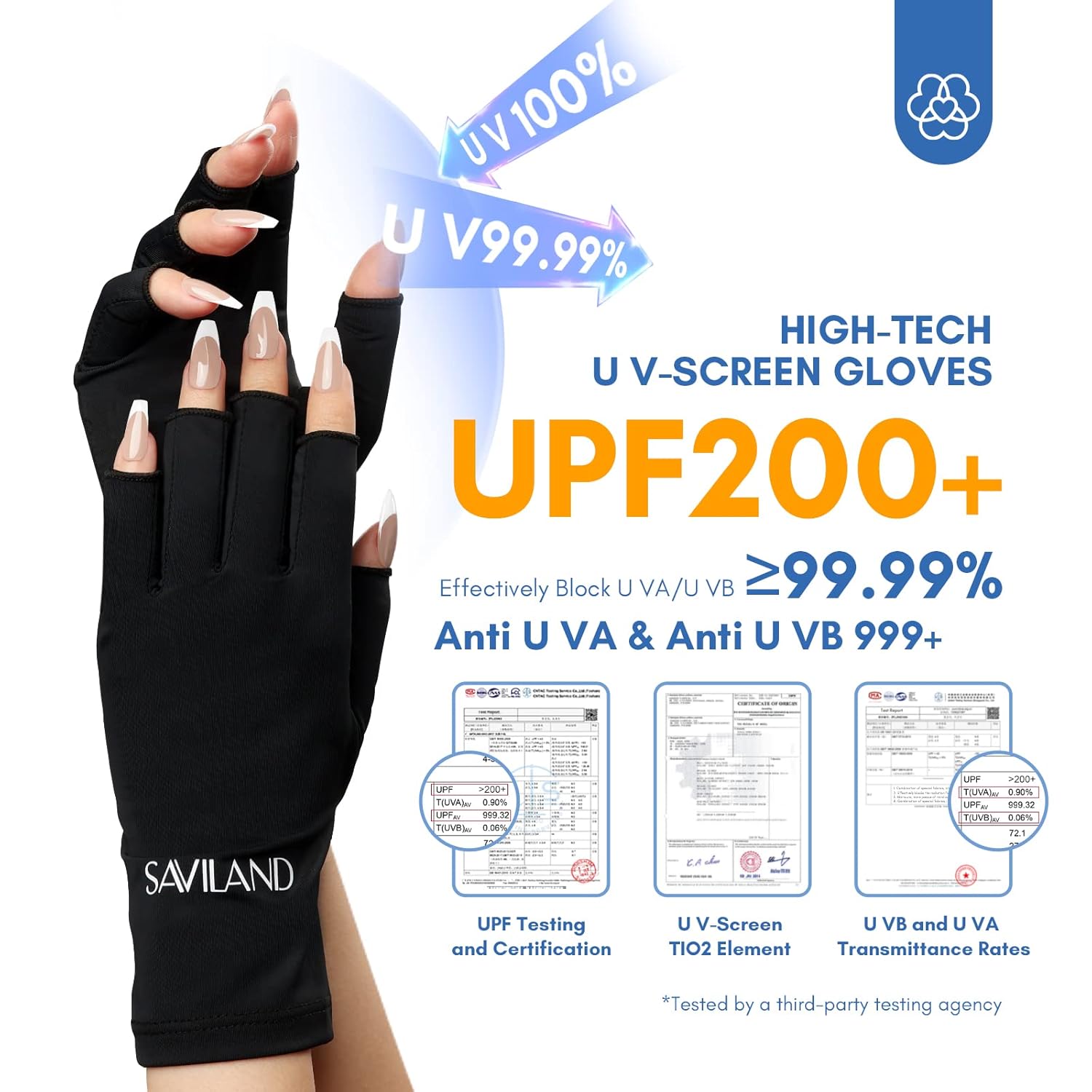 Thumbnail 1 de Saviland UV Shield Handschuhe Nägel