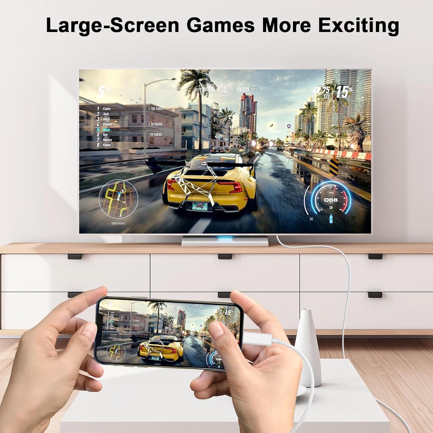 Thumbnail 1 de Apple MFi Lightning to HDMI Adapter 1080p