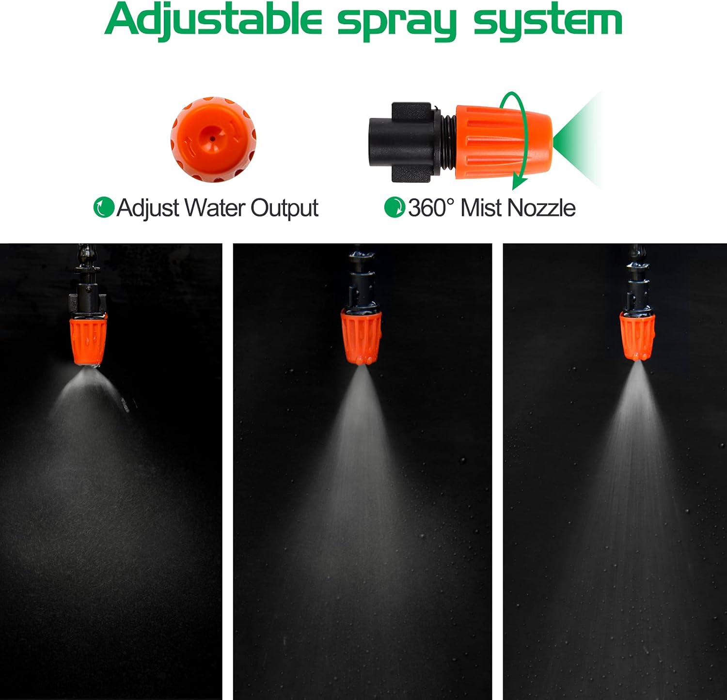 Thumbnail 2 de MIXC 15M Drip Irrigation System Kit — Easy Setup, Water-Saving Auto-Option with Adjustable Sprinklers