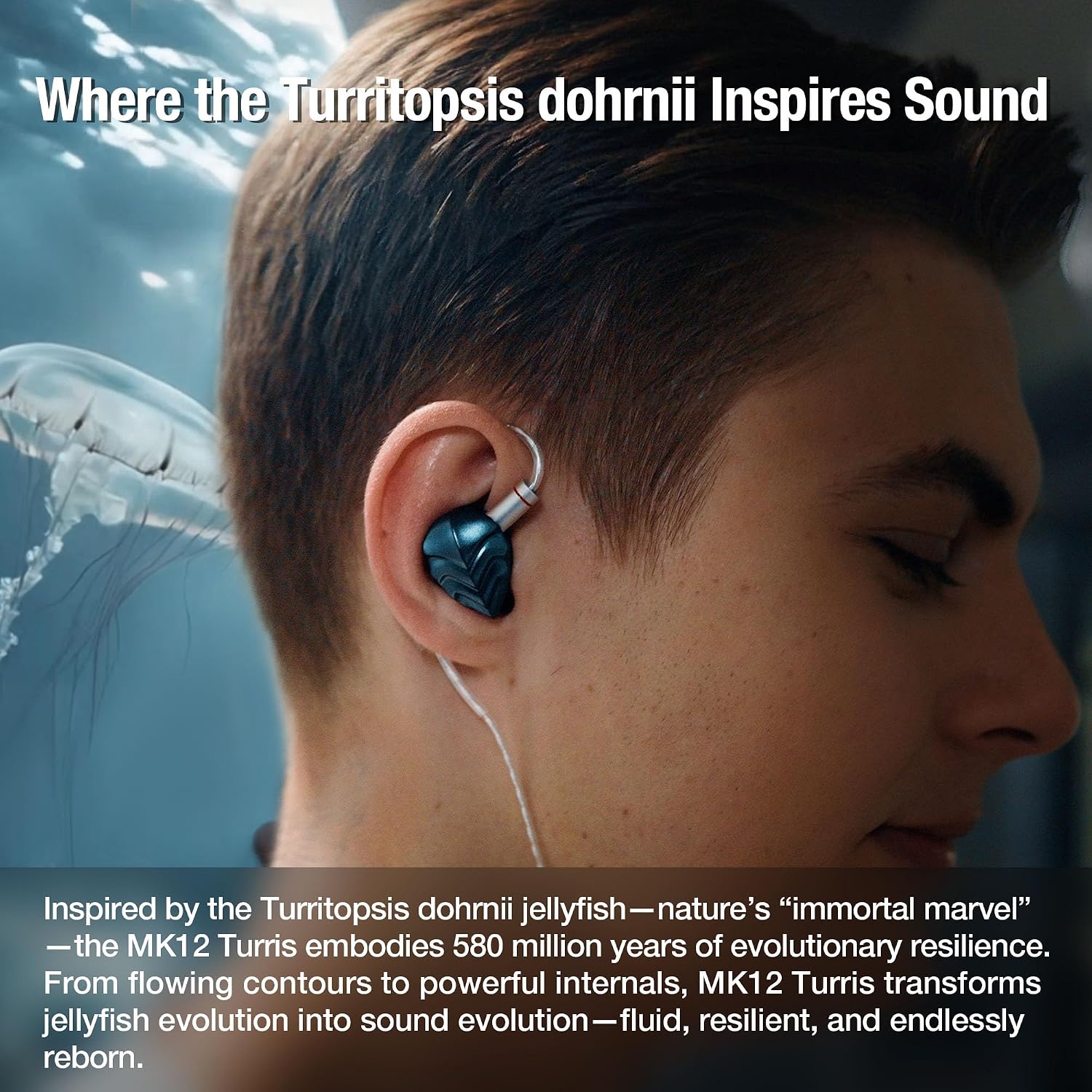 Detalle de Hidizs MK12 wired IEMs, 4.4 mm