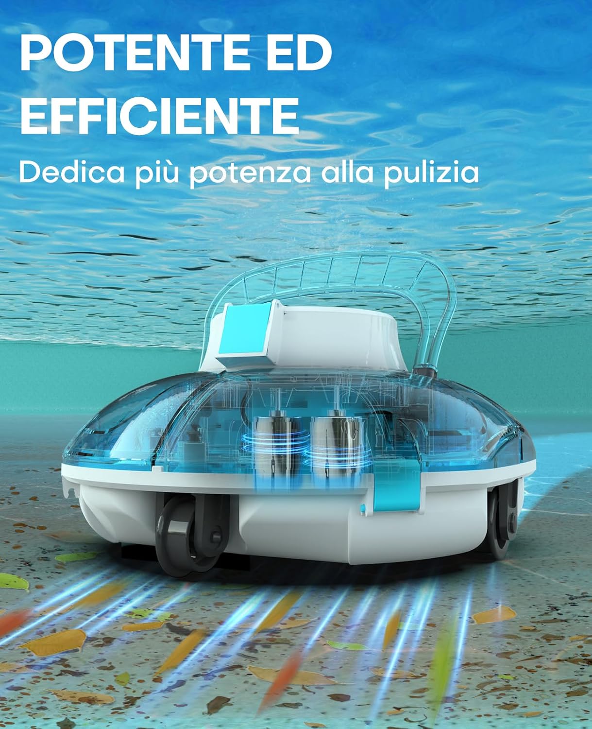 Detalle de WINNY POOL CLEANER Winny 200 Robot Piscina: libero dai cavi, autonomia fino a 75 min