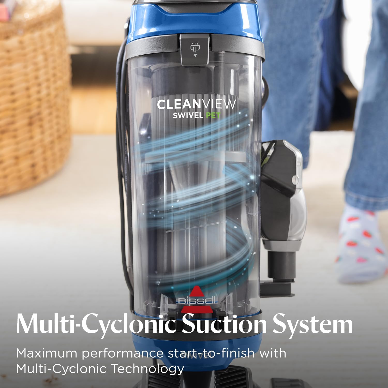 Thumbnail 6 de Bissell CleanView Swivel Vacuum with Triple Action Brush Roll, Swivel Steering, and Easy-Empty Dirt Tank