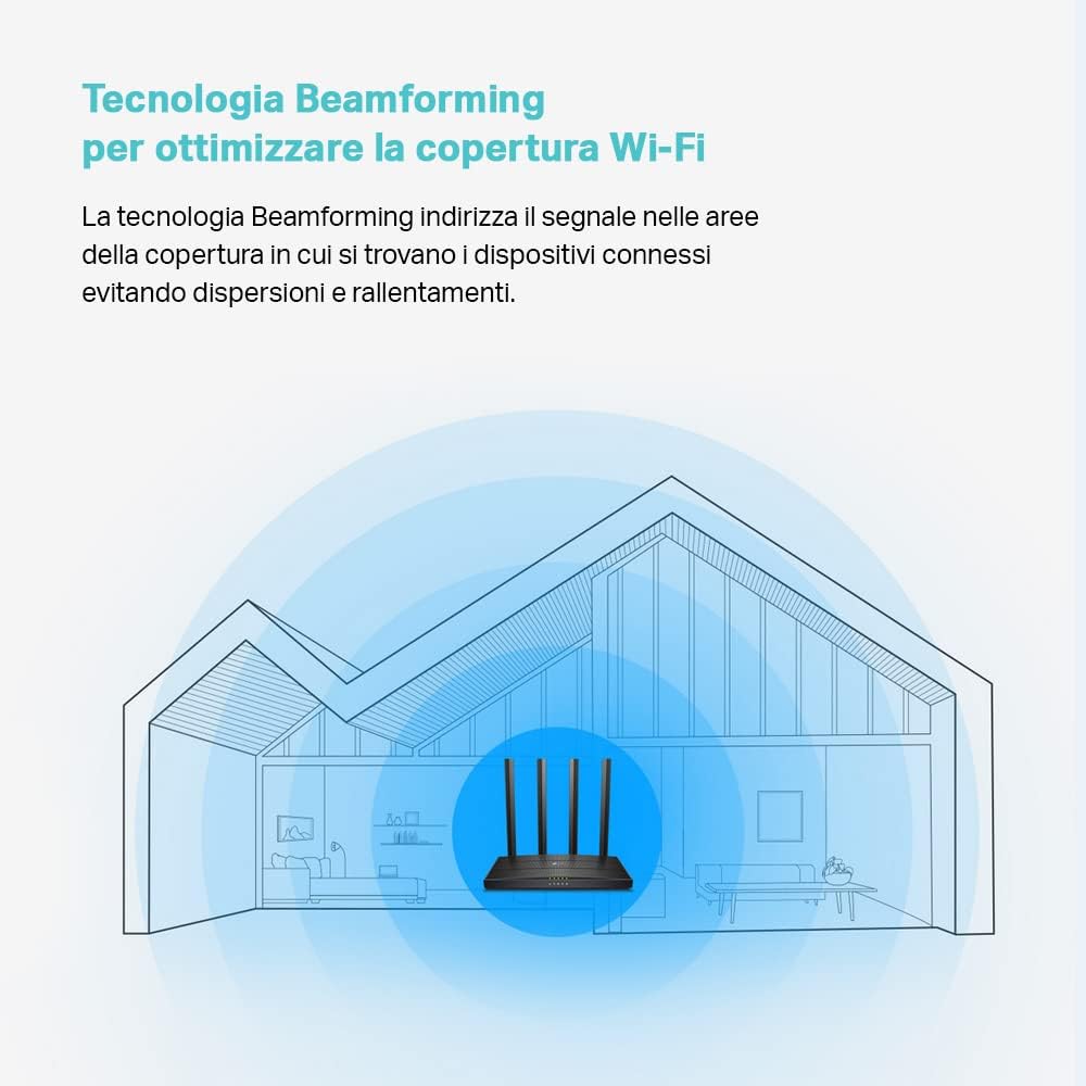 Detalle 2 de TP-Link Archer C6: Router Wi‑Fi Dual Band AC1200 con MU-MIMO e Beamforming