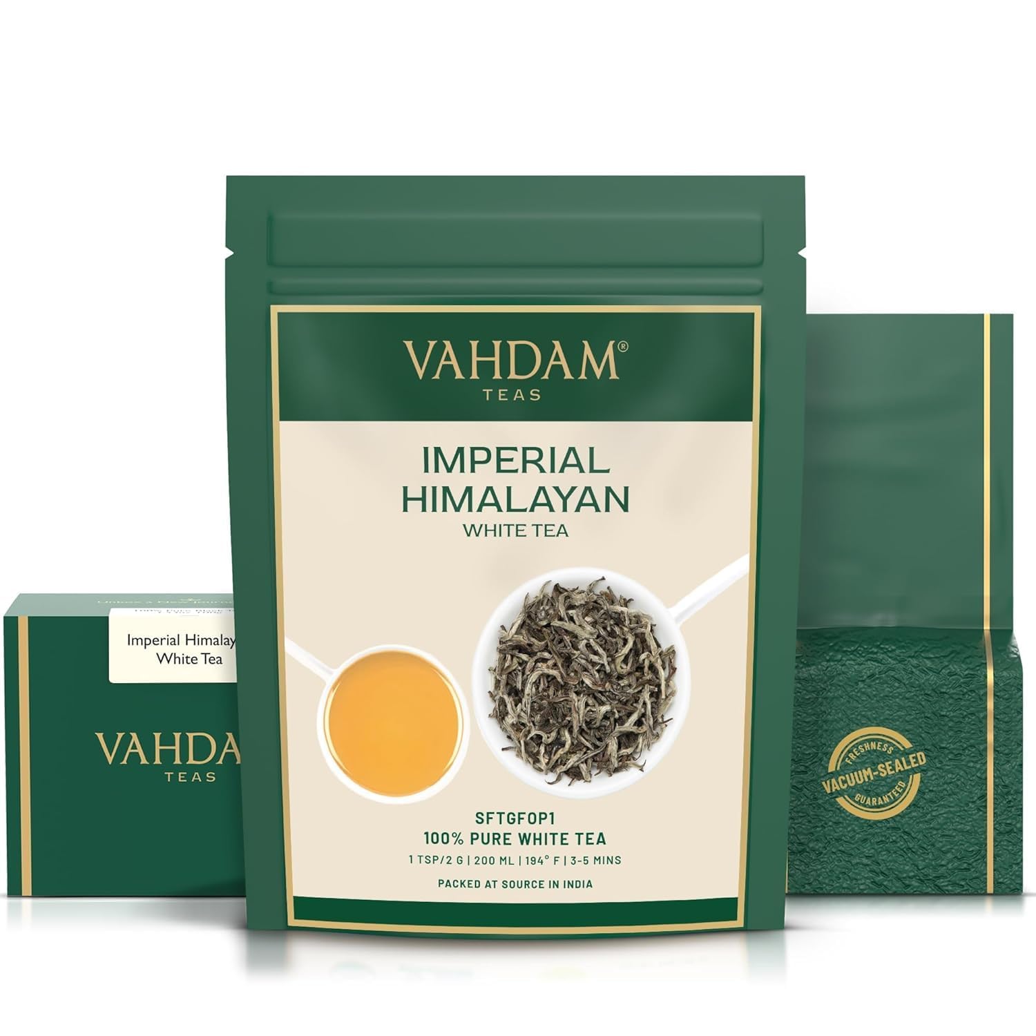 Thumbnail 5 de VAHDAM Himalaya Weißer Tee Lose Blätter (50 g) – Premium, 100% Reiner Weißer Tee