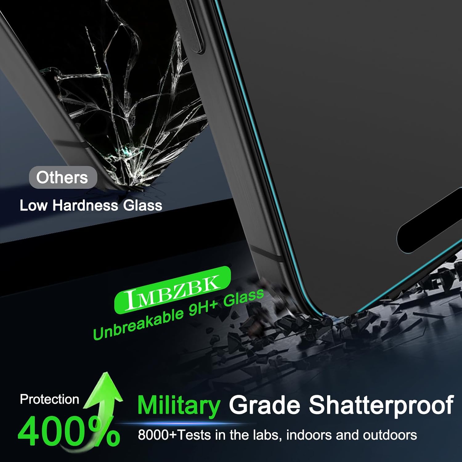 Thumbnail 4 de IMBZBK Auto-Dust Removal Matte Screen Protector for iPhone 17 Pro Max 3-Pack