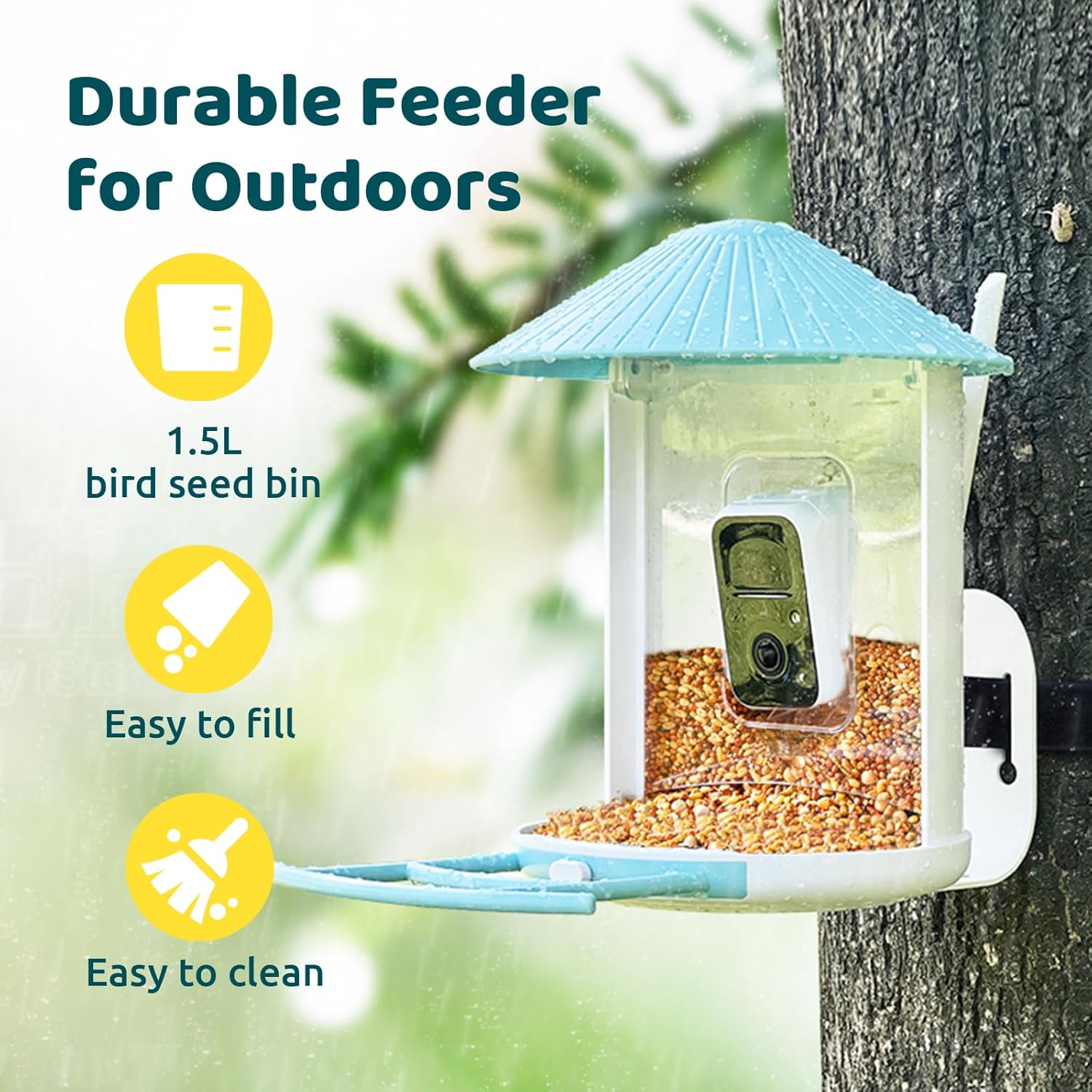 Thumbnail 5 de NETVUE Birdfy Smart Feeder Camera 1080P