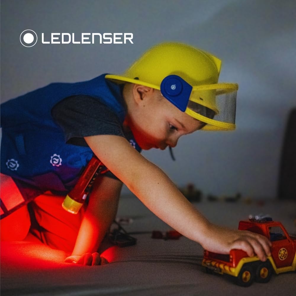 Thumbnail 6 de Ledlenser KidBEAM4 Kinder-Taschenlampe Feuerwehrmann – 4 LED-Farben, Clip, Autoabschaltung