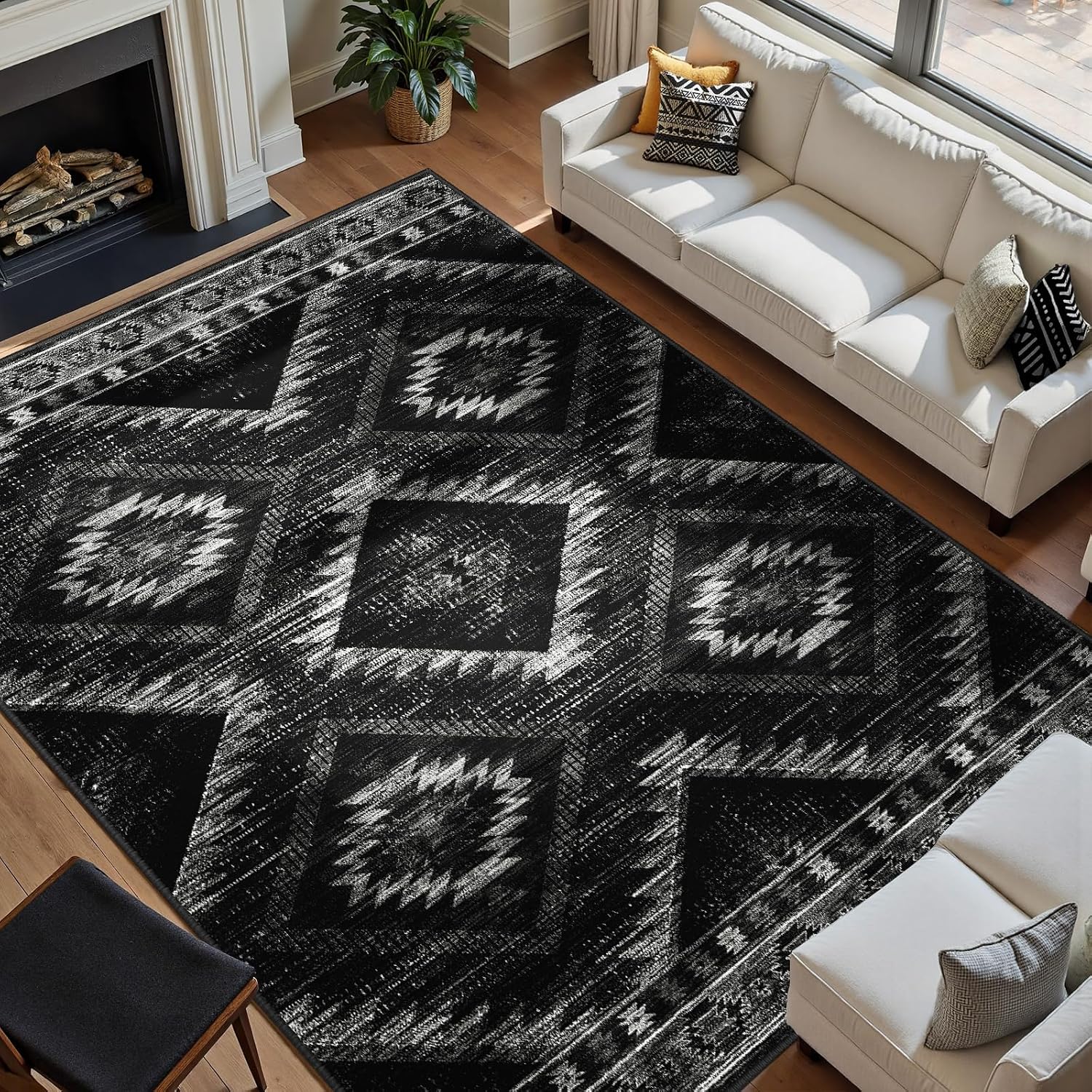 Thumbnail 1 de Area Rug 8x10 Machine Washable Rug 🏠