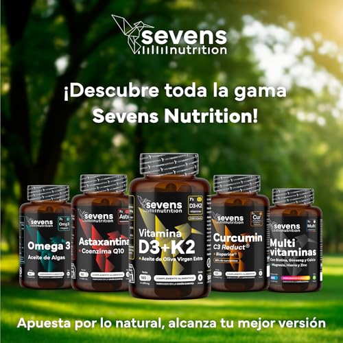 Thumbnail 8 de SEVENS NUTRITION Vitamina D3 y K2 MK7 4000 UI/200 µg en Aceite de Oliva Virgen Extra — Alta Biodisponibilidad para Huesos, Músculos e Inmunidad