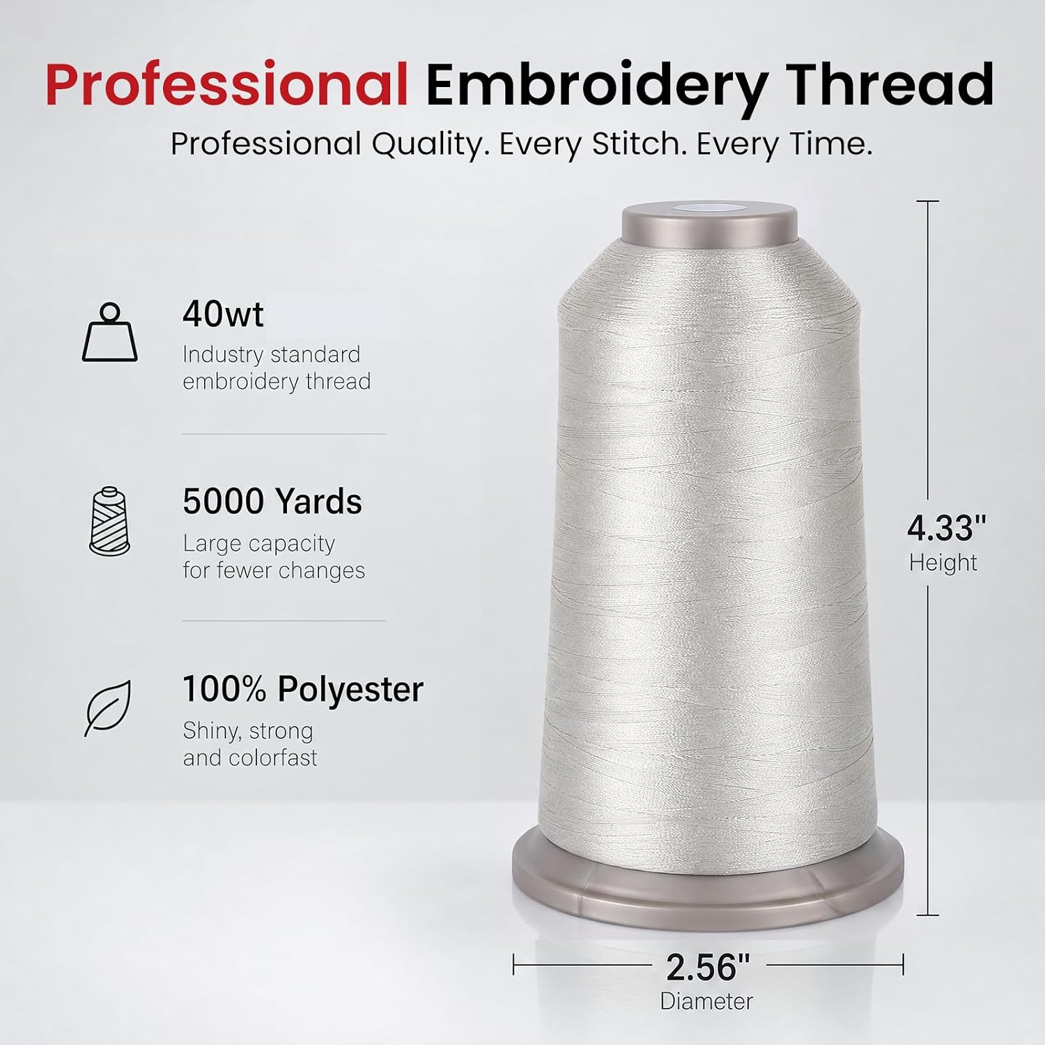 Thumbnail 6 de BAI Embroidery Thread, 5000 Yards