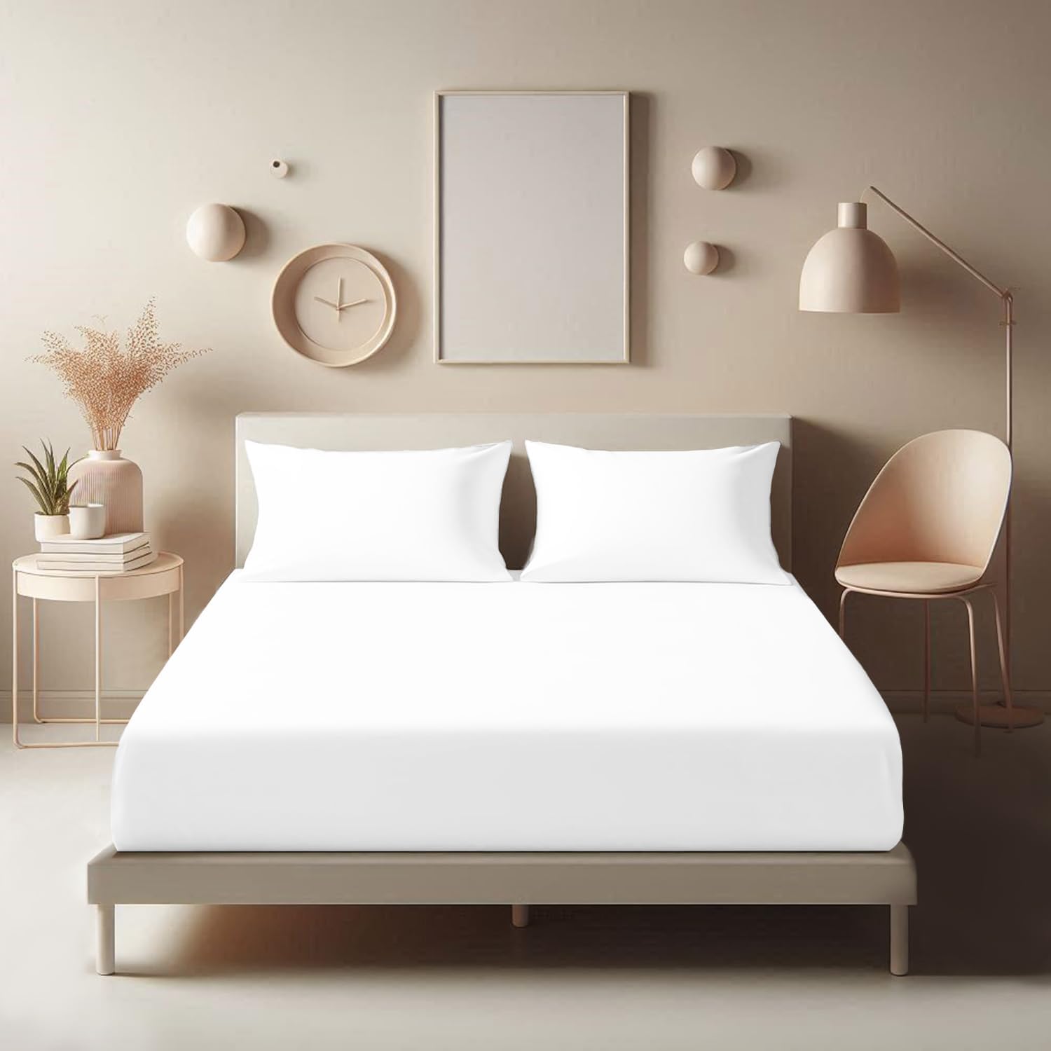 Thumbnail 1 de Aspire Homeware Double fitted sheet keyword 25 cm deep
