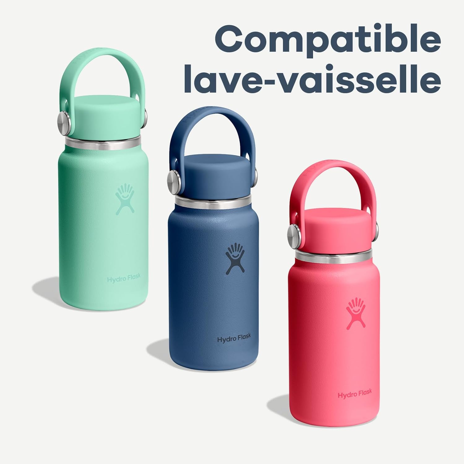 Detalle de Hydro Flask Micro Hydro 200 ml – Mini-flasque isolée et étanche avec sangle à clip