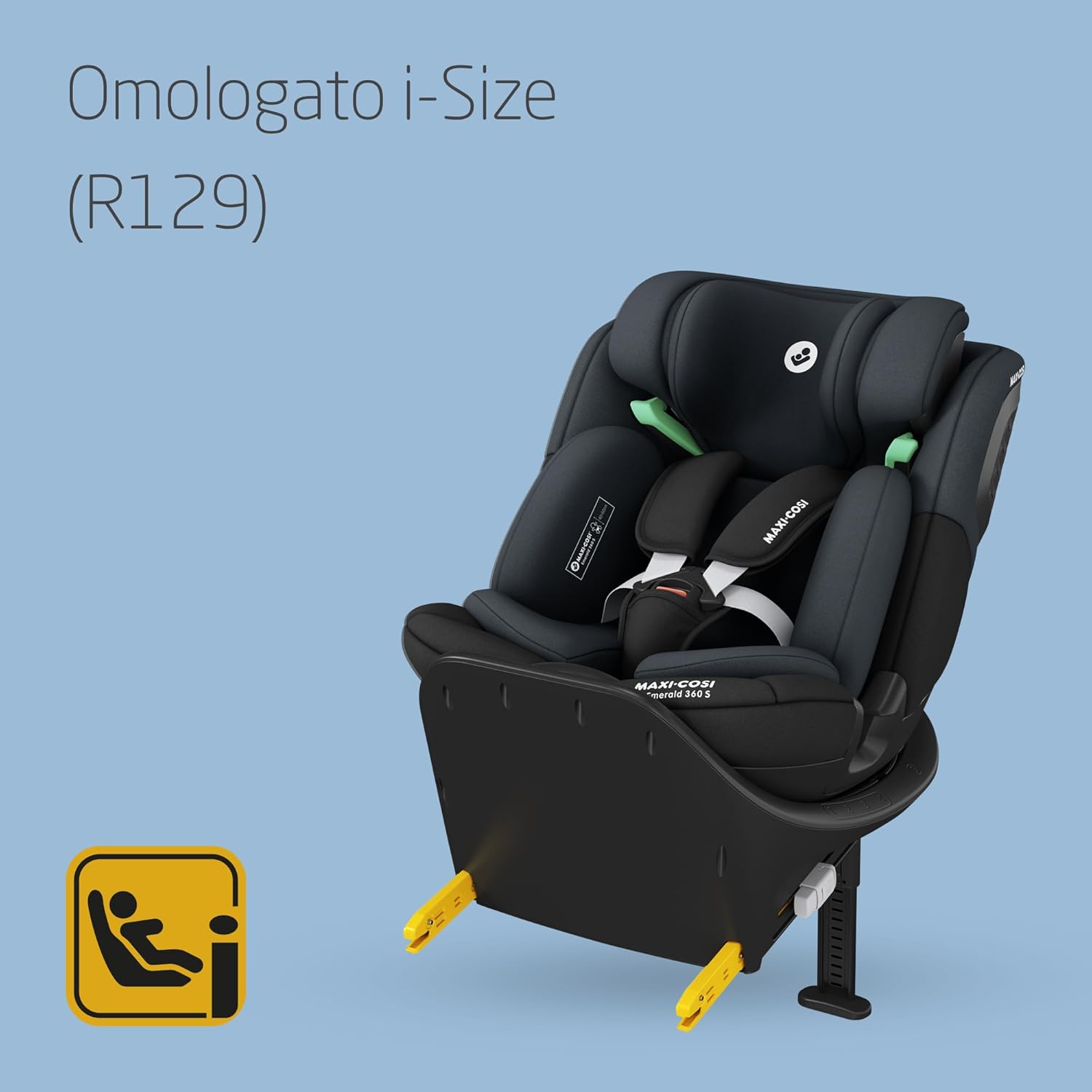 Detalle de Maxi-Cosi Emerald 360 S i-Size: seggiolino auto girevole 0-12 anni (40-150 cm) con protezione G-CELL