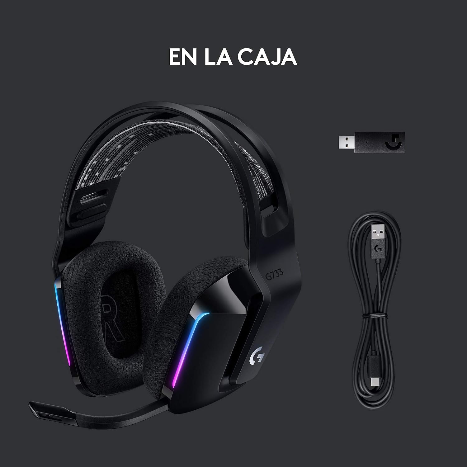 Thumbnail 6 de Logitech G G733 Lightspeed: auriculares inalámbricos para gaming con micrófono Blue Vo!CE y RGB