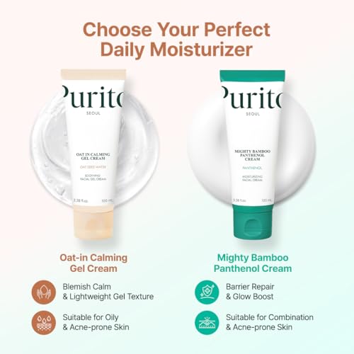 Thumbnail 6 de PURITO Oat Calming Gel Cream für empfindliche Haut, 100 ml – beruhigende Feuchtigkeit mit Hafersamenwasser