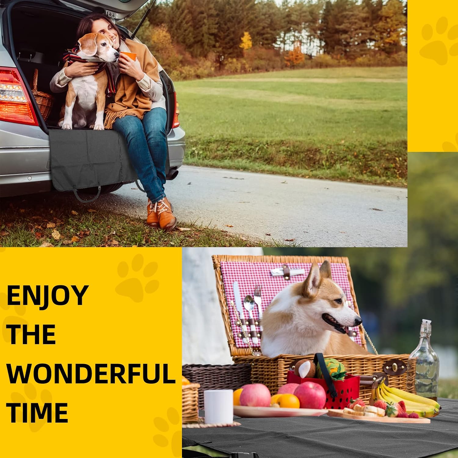 Thumbnail 6 de Nobleza Coprisedile per Cani 147 × 145 cm: protezione impermeabile versatile per SUV, camion e viaggi