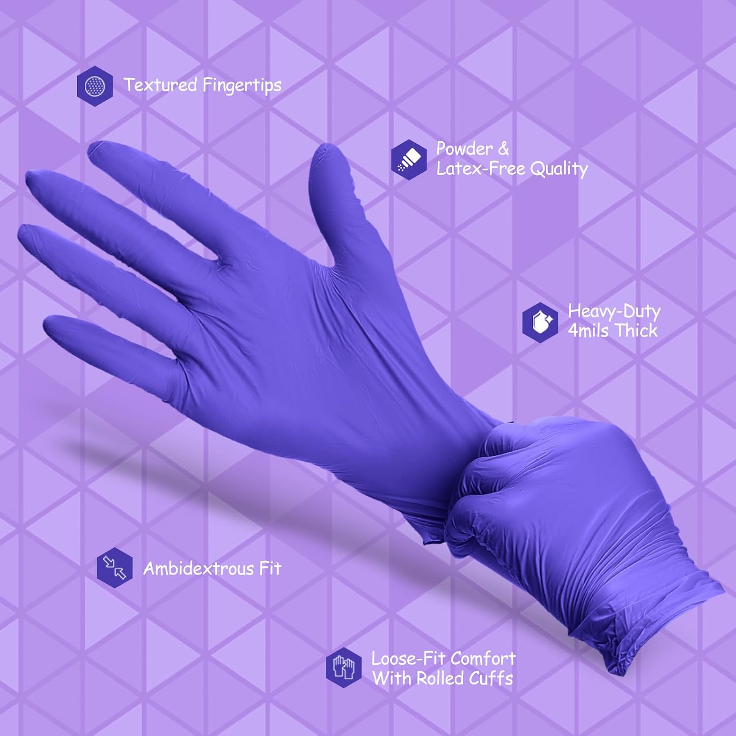 Thumbnail 4 de PEIPU Nitrile Gloves 100-count disposable gloves