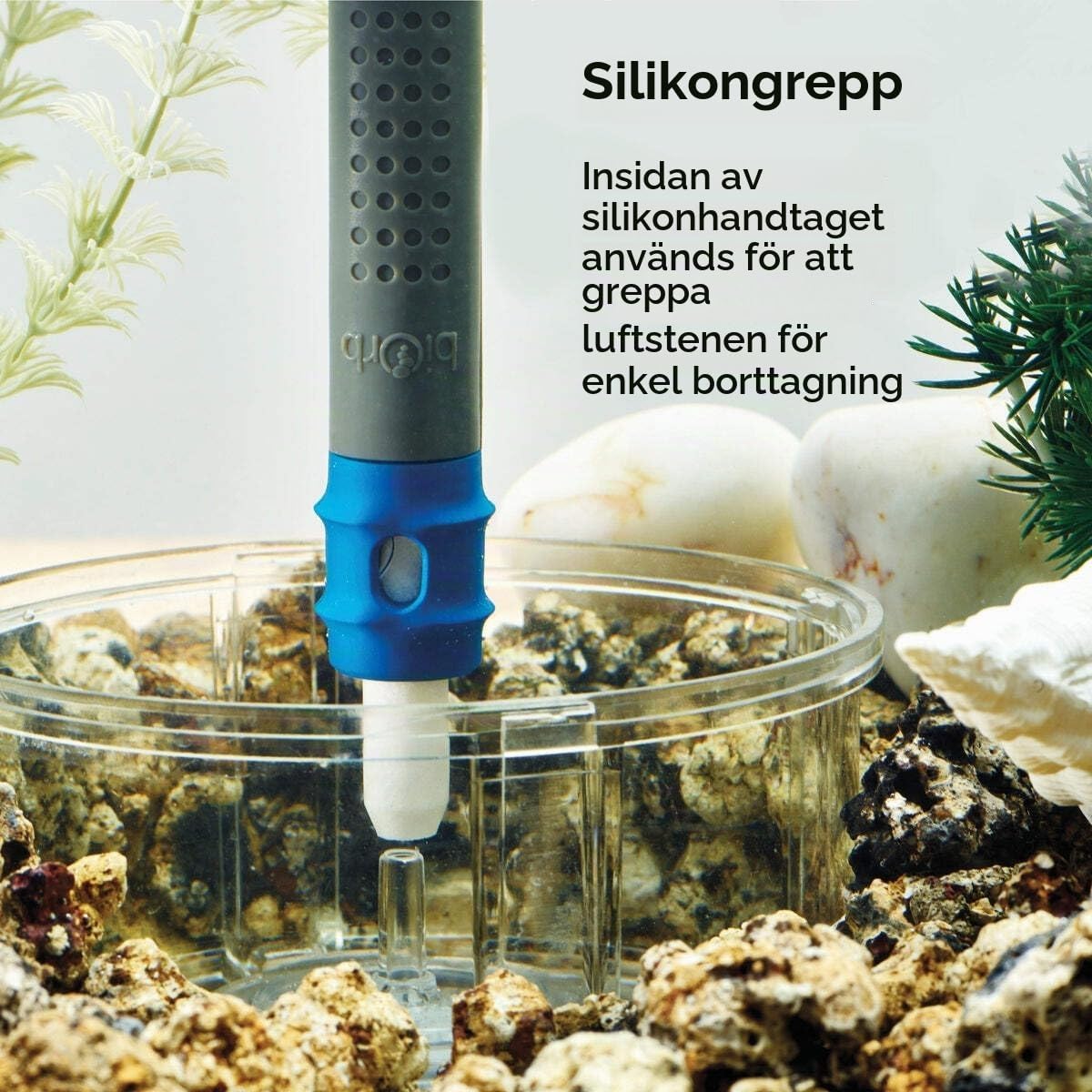 Thumbnail 6 de biOrb Multi-Cleaner blå akvarierengörare med silikonborste och utdragbart handtag