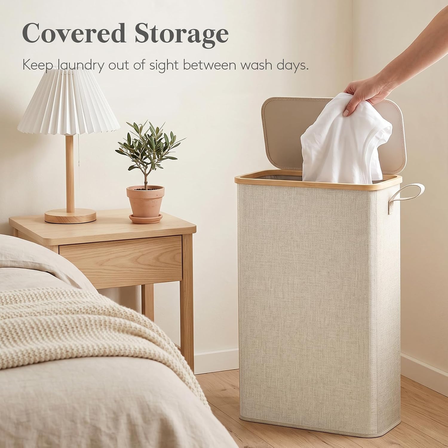 Thumbnail 4 de Lifewit 65L Slim Laundry Hamper with Lid