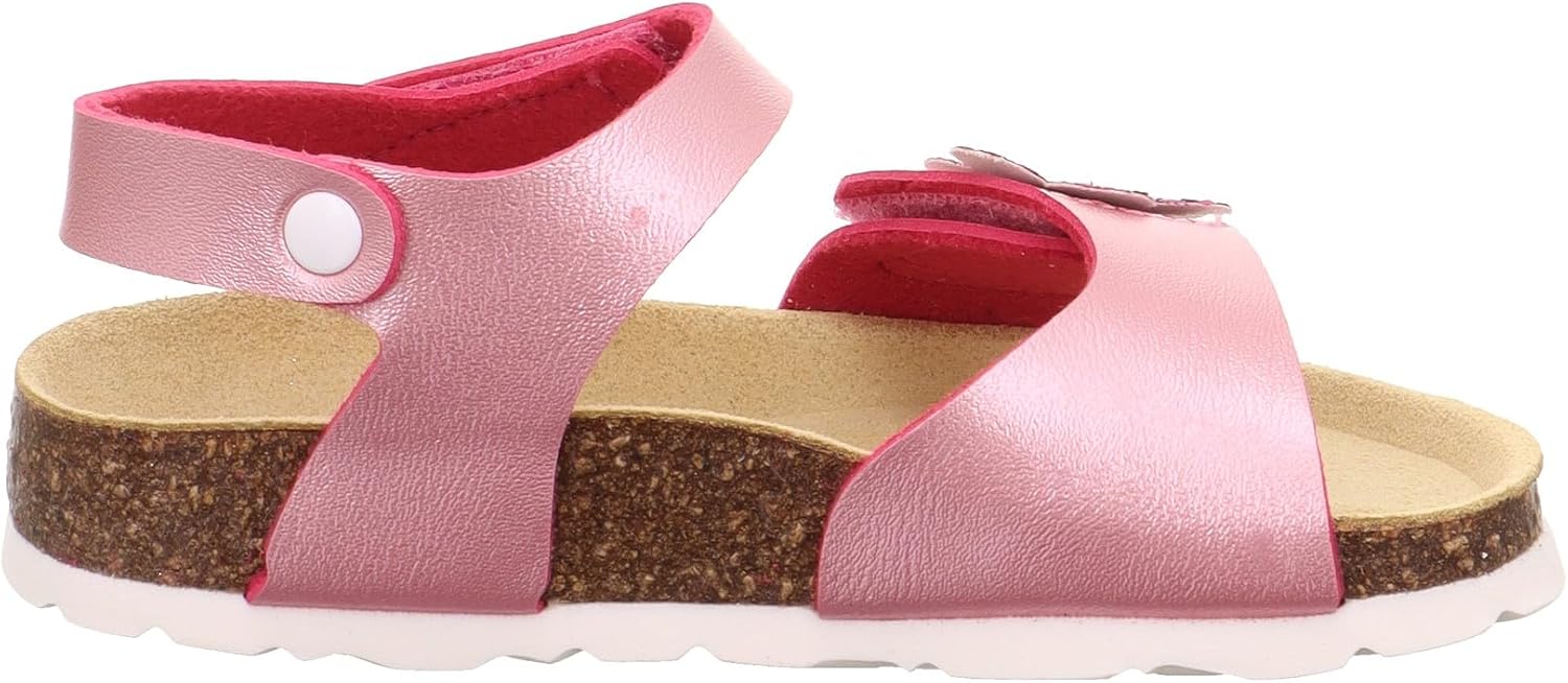 Thumbnail 4 de Superfit Mädchen Fussbettpantoffel Sandale mit Leder-Innensohle und 2 Klettverschlüssen