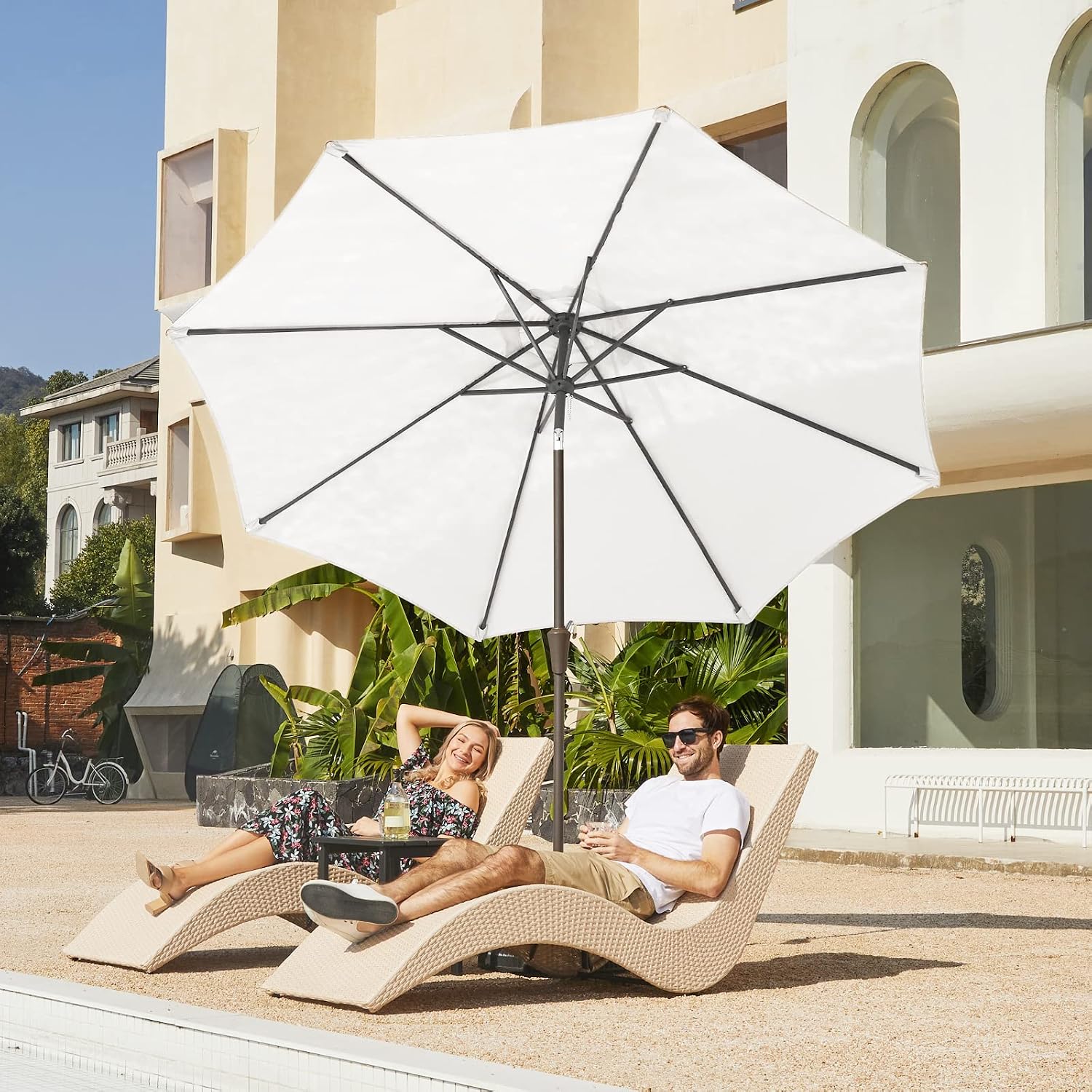 Thumbnail 3 de JEAREY Patio Umbrella 9FT