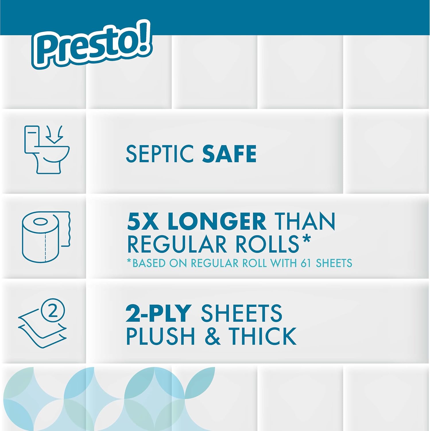 Detalle de Presto! Mega Roll toilet paper 308 🧻