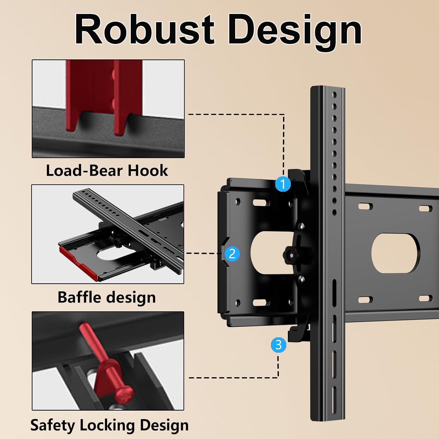 Detalle de JXMTSPW TV Wall Bracket 85kg, Low Profile