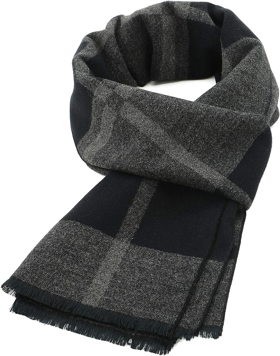 American Trends Mens Winter Warm Long Soft Scarf 1 🧣