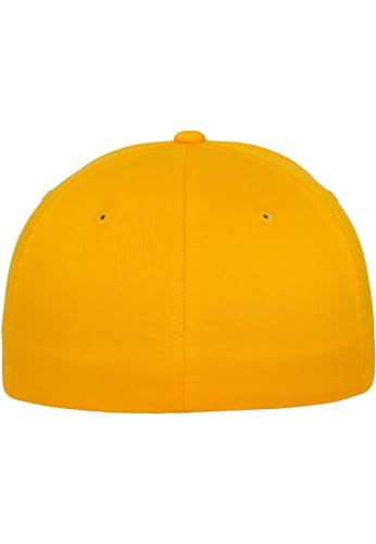 Detalle 2 de Flexfit Wooly Combed 6277 Mütze Gold (S/M) – Unisex, elastisch, komfortabel