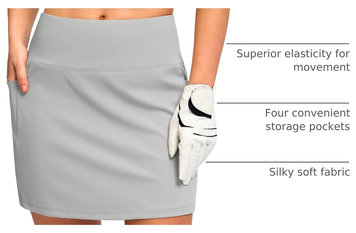 Detalle 2 de Women's Golf Skort with Built-In Mesh Shorts