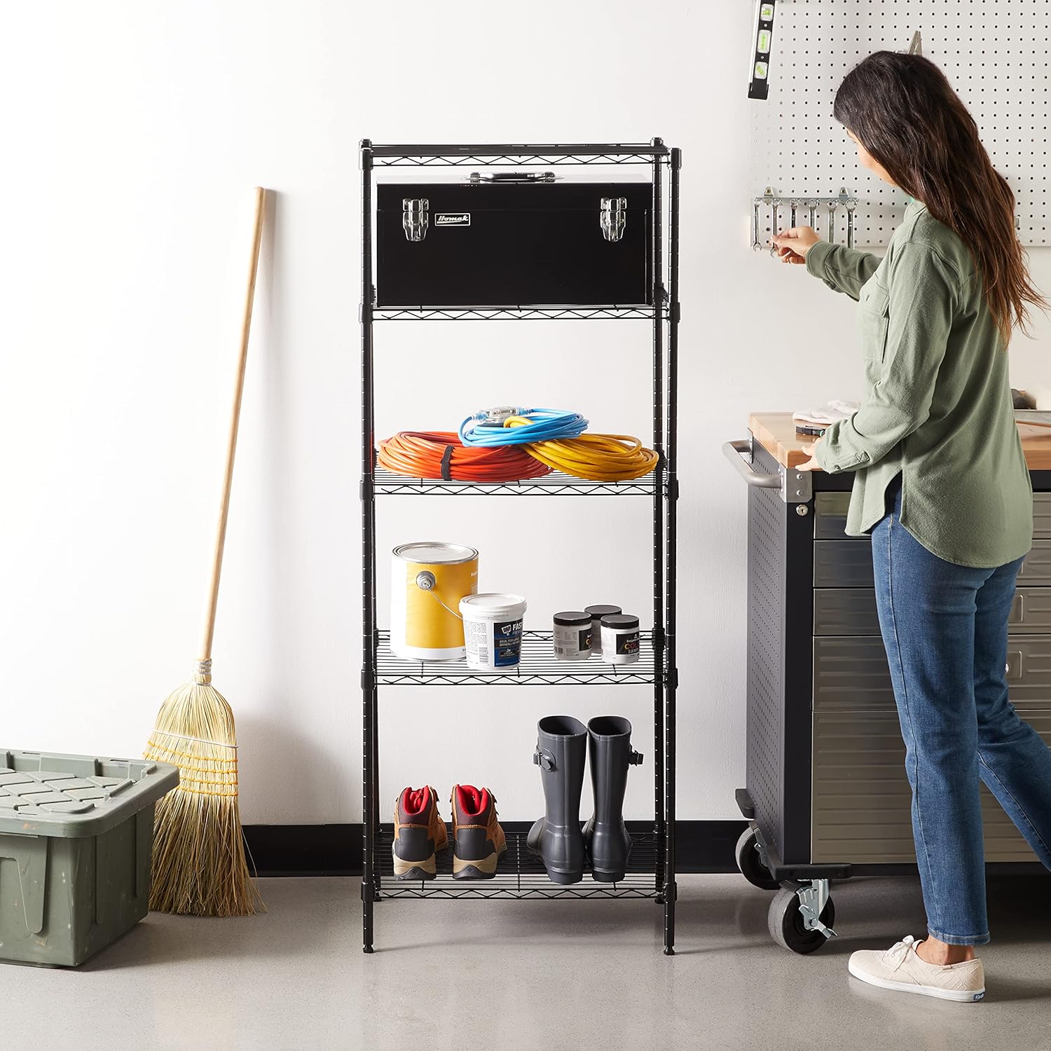 Thumbnail 1 de Amazon Basics storage shelf 60 in 🗄