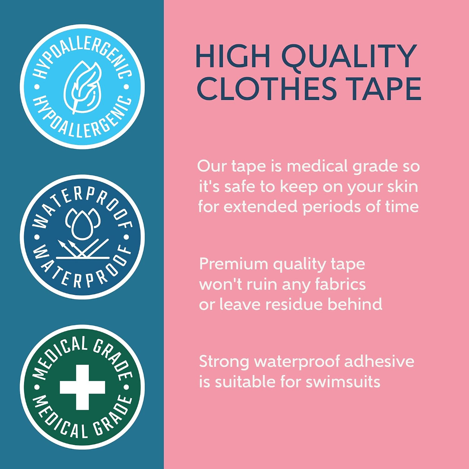 Detalle de Double-Sided Clothing Tape, Perforated Roll