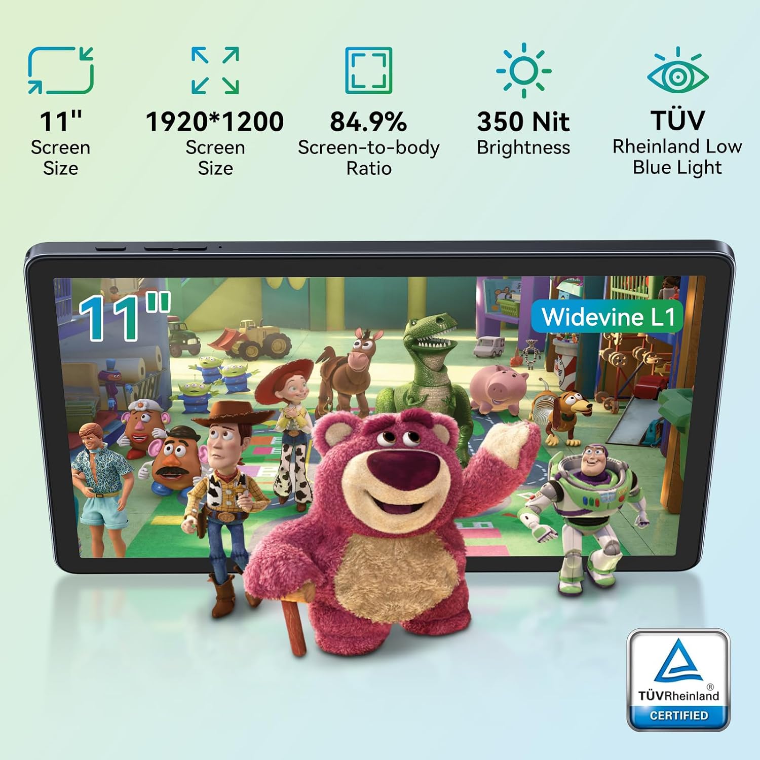 Thumbnail 4 de KINGRID 11-Inch Android 16 Tablet, 1920 x 1200 Display, 24GB RAM, 256GB Storage