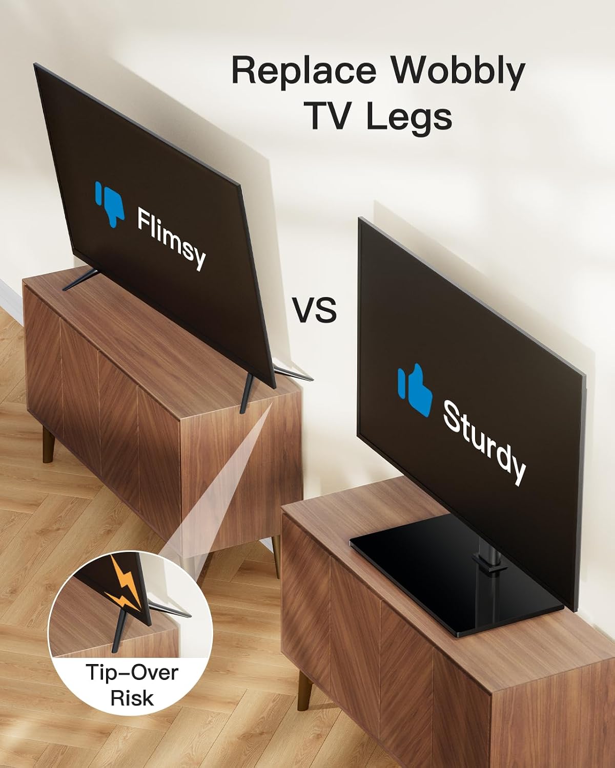 Thumbnail 4 de PERLESMITH Universal TV Stand Legs PSTVS04-N1 for 32–60 inch TVs