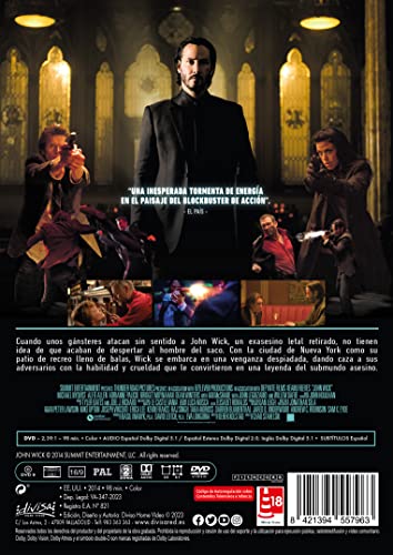 Detalle de John Wick 1 (Otro Día para Matar) DVD 📀