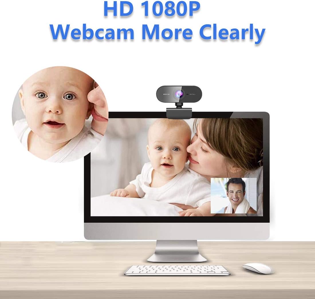 Thumbnail 2 de HD 1080P Webcam for PC with Microphone