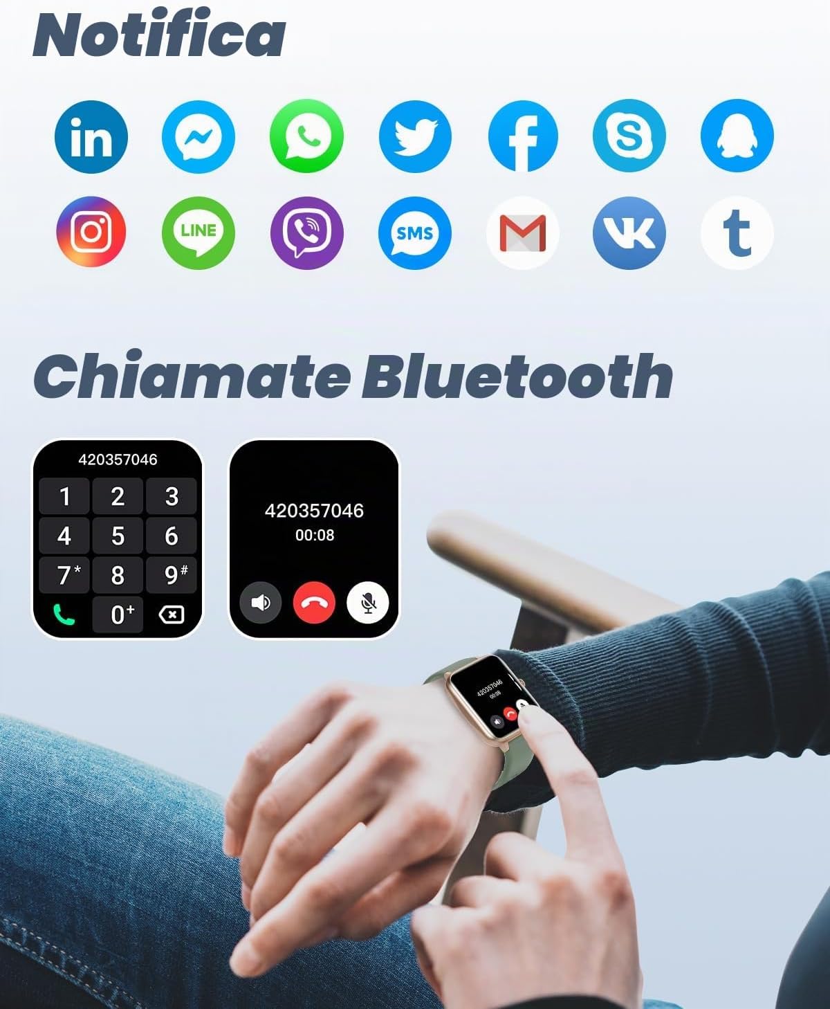 Thumbnail 1 de Smartwatch GRV verde IP68 per sport