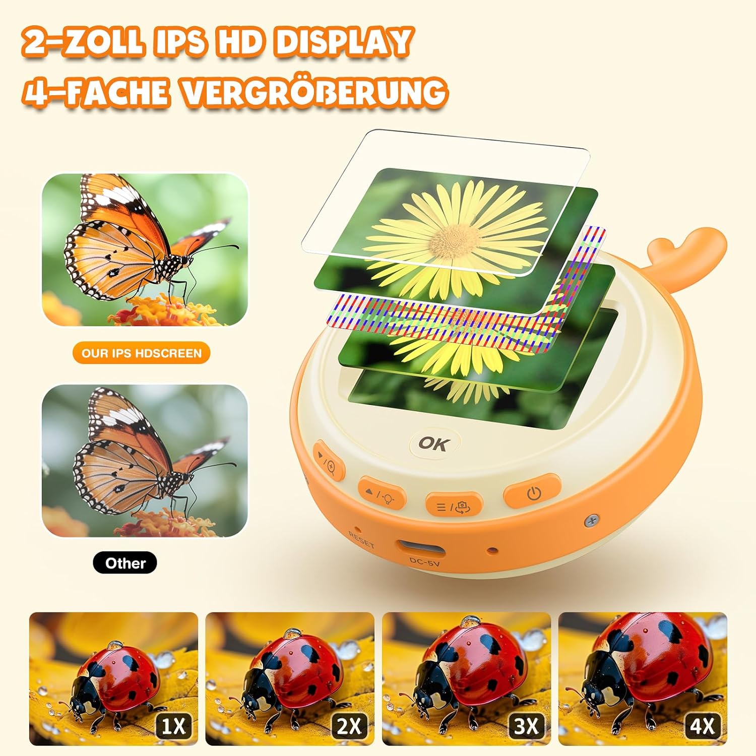 Detalle 2 de Leipan 2-in-1 Mikroskop 500× für Kinder