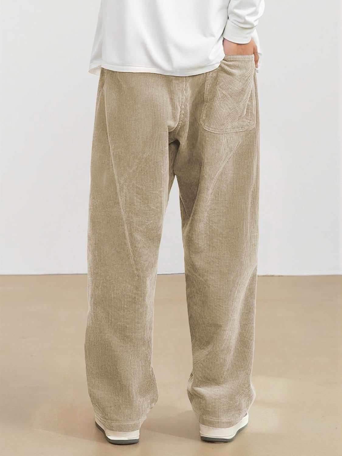 Detalle de JMIERR Corduroy Pants Casual Baggy