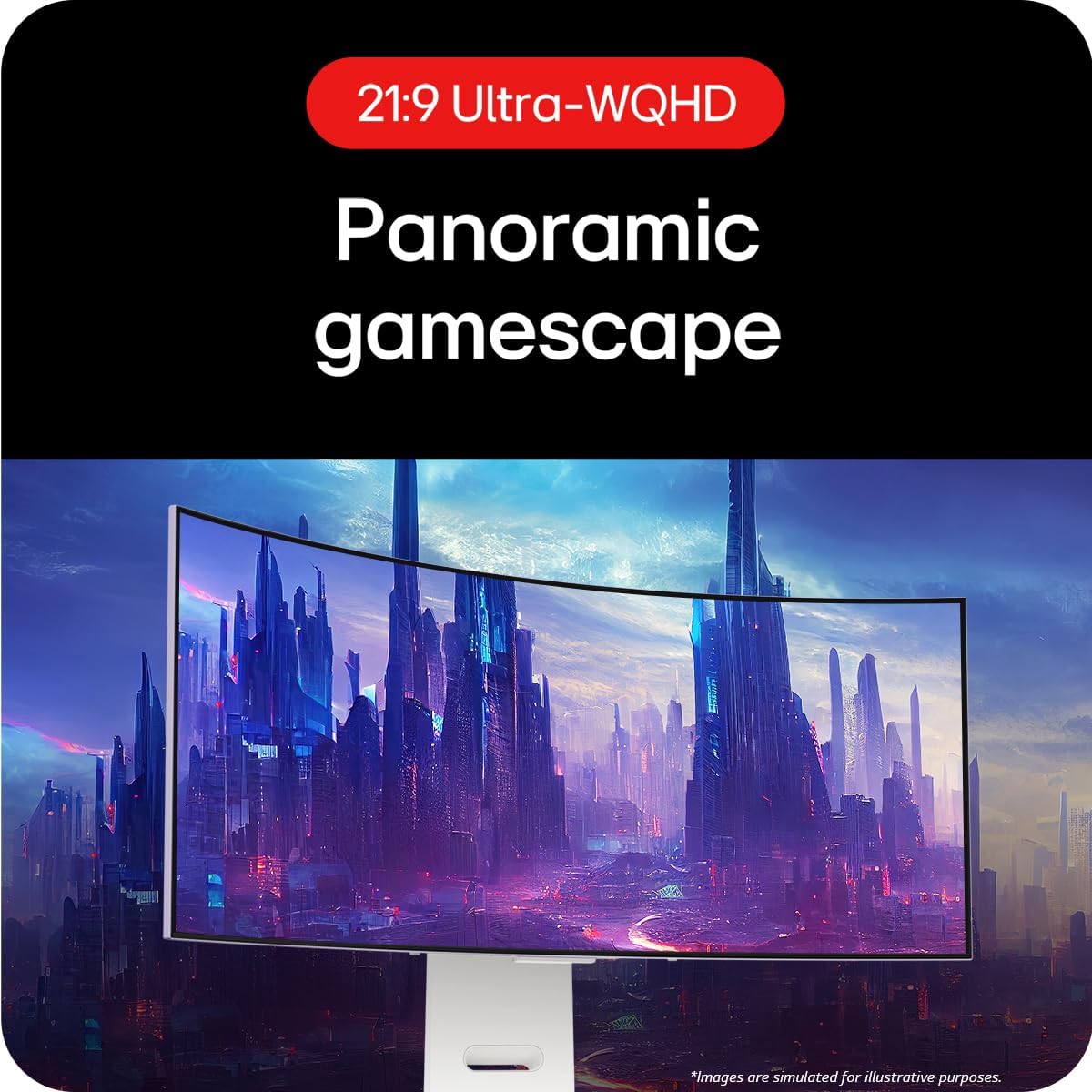 Detalle de LG Ultragear Curved OLED Gaming Monitor 34GS95QE