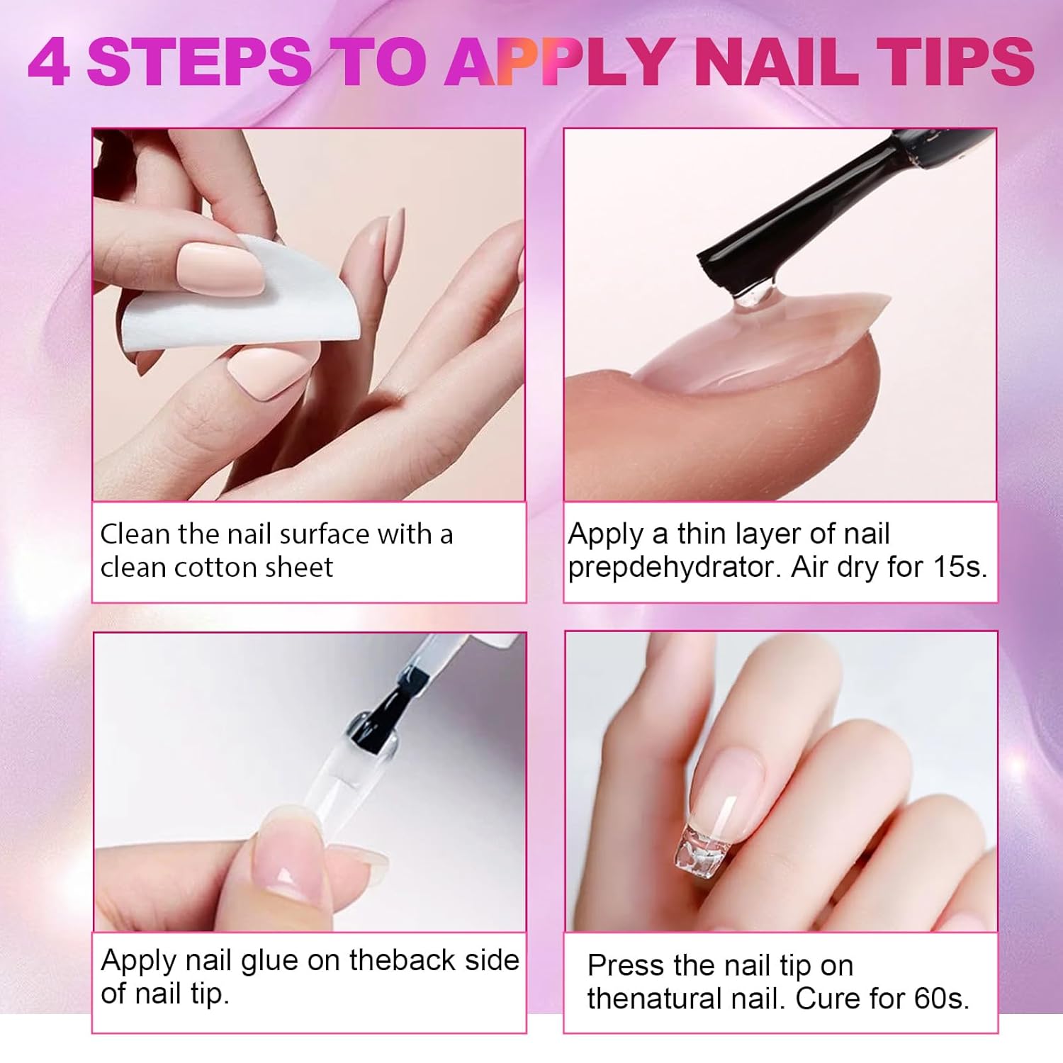Detalle 2 de 2X8ml Colle Faux Ongles UV 6 en 1 Professionnelle — Colle Capsule Extra Forte et Transparente