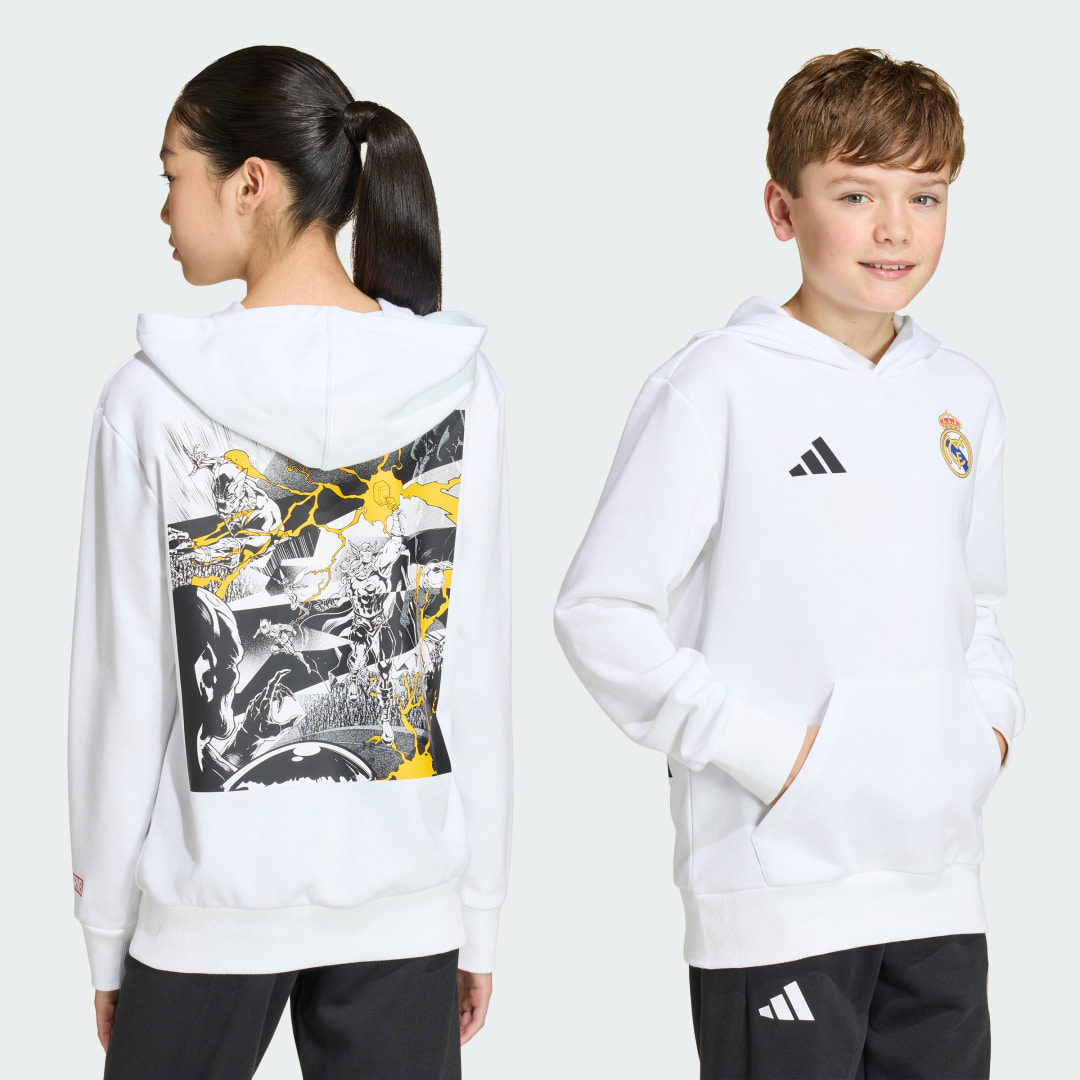 Imagen de Sudadera con capucha adidas Real Madrid Avengers - Blanca en OfertitasTOP