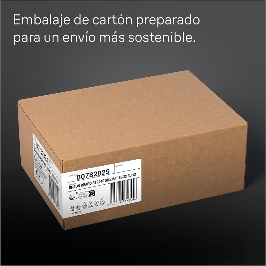 Detalle 2 de Braun Recortadora Profesional Series 9 BT9440 ✂️ 180 Minutos Autonomía