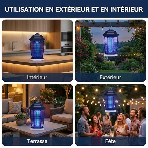 Thumbnail 7 de Seenlast Lampe Anti Moustique avec Éclairage LED – 18W UV 4000V, IPX4, 100 m²