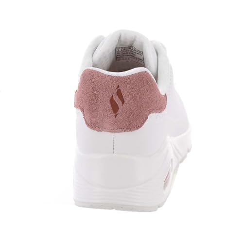 Thumbnail 6 de Skechers Uno: Zapatillas Mujer Blancas con Detalles Coral