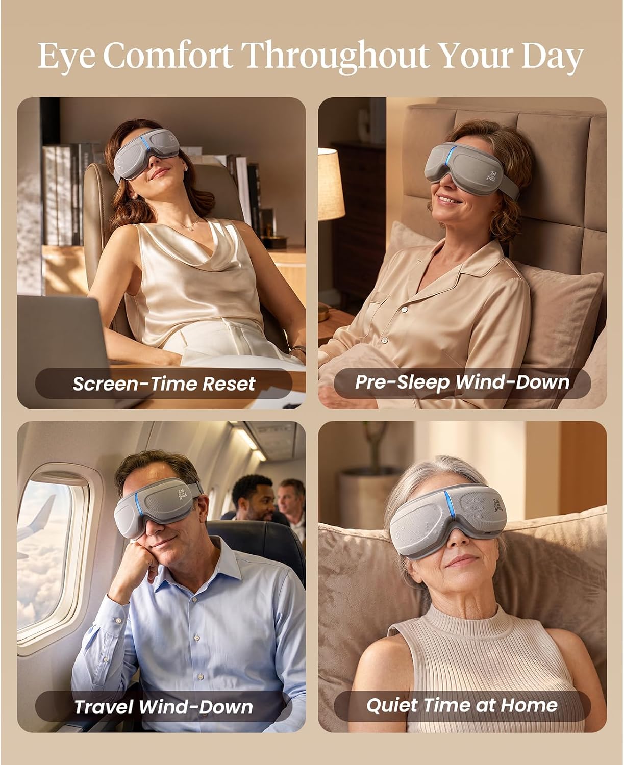 Thumbnail 6 de BOB AND BRAD Eye Massager with Heat and Cooling — EyeOasis 2 for Dry Eyes, Migraine Relief, and Sleep Support