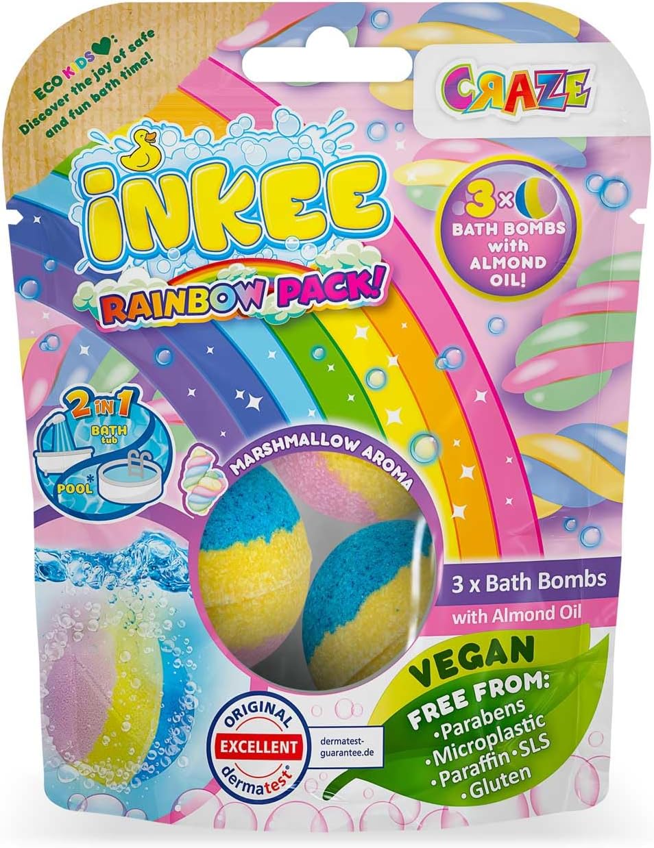 Thumbnail 5 de INKEE Rainbow Bombe da bagno 60 g 🎈