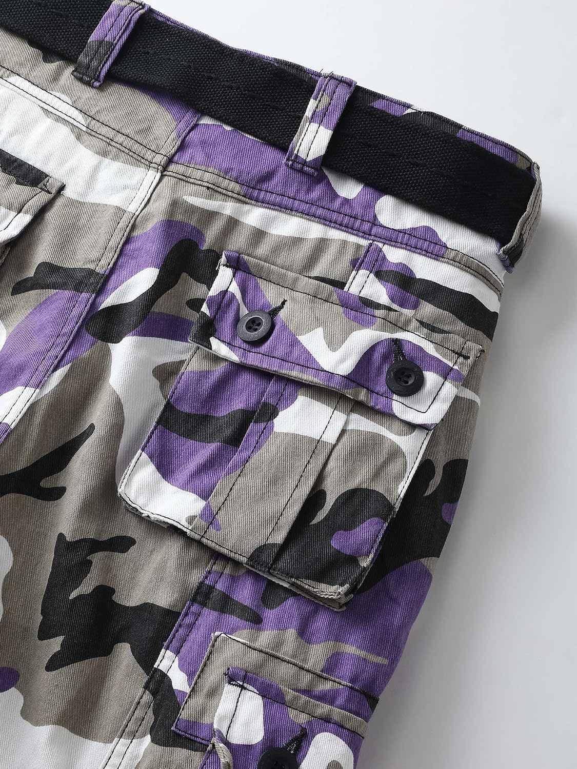 Thumbnail 4 de AKHIKING Men's Camo Cargo Pants 8 Pockets