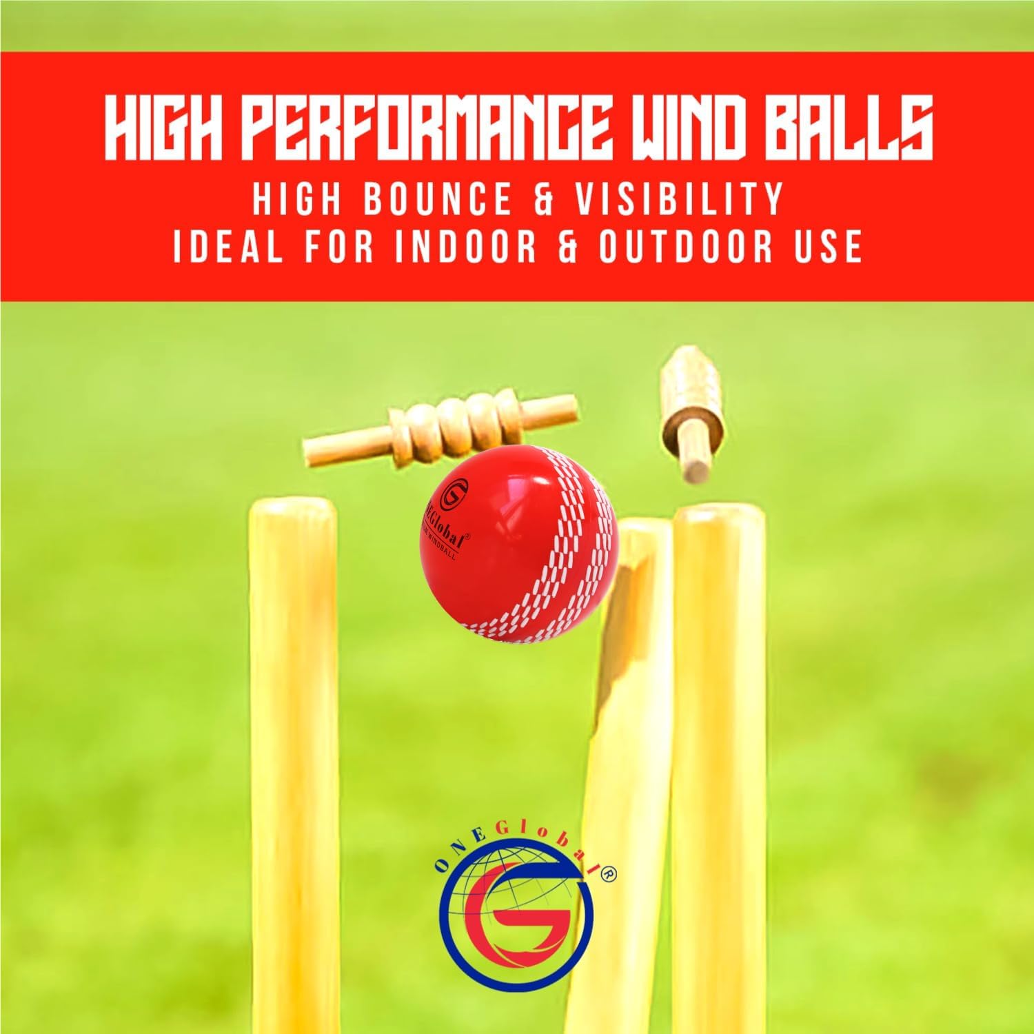 Thumbnail 3 de ONEGlobal Windball Soft Cricket Ball